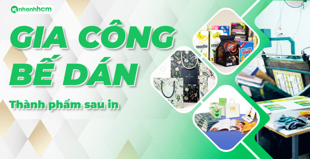 gia công bế dán trong in ấn