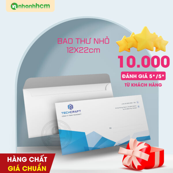 In Bao Thư 12×22 hàng chất giá chuẩn