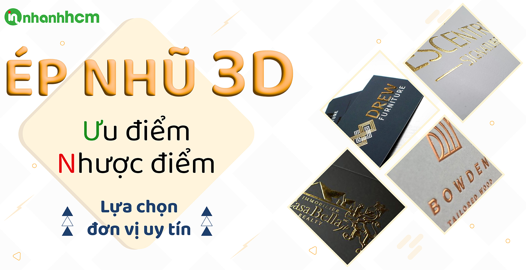 Ép nhũ 3D ưu điểm, nhược điểm và lựa chọn đơn vị uy tín